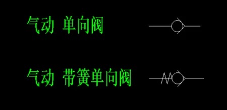 單向閥的符號